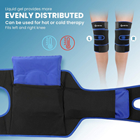 Djworld-Bio Gel pour le genou, outil de thérapie corporelle réutilisable, compression chaude et froide, avec enveloppe, pour soulager la douleur