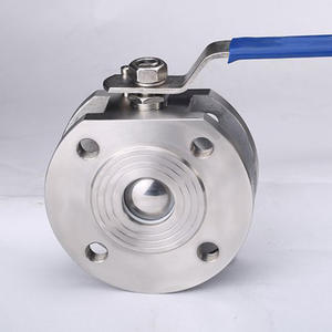 Italian Flange Pneumatic High-Platform Q71F-16 DN50 Thin-Type Wafer <b>Ball</b> Valve High Temperature Resistant Stainless Steel 316 - Product Image 1