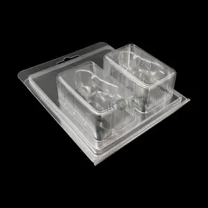 Oem Fabriek Op Maat Speelgoed Dubbele Doos Clamshell Blister Papier Kaart Pakket Plastic Bakje Blisterverpakking