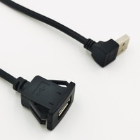 Extension de tableau de bord de voiture à clipser, conducteur en cuivre, panneau USB, conception étanche, 20 ports simples, carré, encastrable, câble DIY