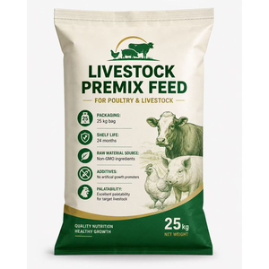 Aliments pour animaux, prémélanges alimentaires |   Alimentation équilibrée pour le bétail, matières premières non OGM, sans promoteurs de croissance artificiels, qualité alimentaire 24 - Product Image 1