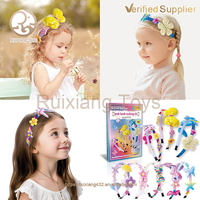 Kit de fabrication de bandeaux décorés de papillons pour enfants, accessoires pour cheveux en plastique pour filles, inspirés des dessins animés