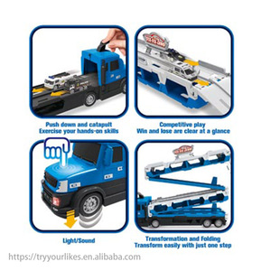 כבאים מתקפל כבאים פליטה פליטה אחסון צעצוע גדול משאית תחבורה דגם רכב מוביל לילדים - Product Image 2