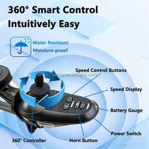 조샤인 전지형 야외 전동 휠체어 고출력 접이식 경량 장애인 여행용 - Product Image 6