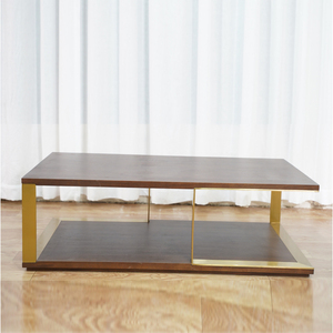 Muebles para el hogar superior <span class=keywords><strong>de</strong></span> madera <span class=keywords><strong>de</strong></span> la Mesa <span class=keywords><strong>de</strong></span> té <span class=keywords><strong>de</strong></span> diseño <span class=keywords><strong>de</strong></span> mesa <span class=keywords><strong>de</strong></span> café <span class=keywords><strong>de</strong></span> acero inoxidable - Product Image 1