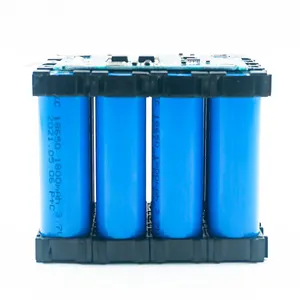 18650 3S4P 11.1V 7.2Ah lityum iyon batarya paketi ile plastik tutucu - Product Image 1