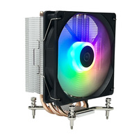 Refroidisseur de CPU 4 caloducs Ventilateur de refroidissement CPU pour Intel 1200/115X/1700/1366/2011 AMD AM3/AM4