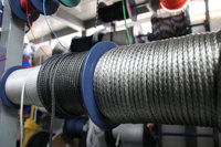 Cordage synthétique UHMWPE souple à faible élasticité, multi-diamètres, pour la manutention et le levage en marine