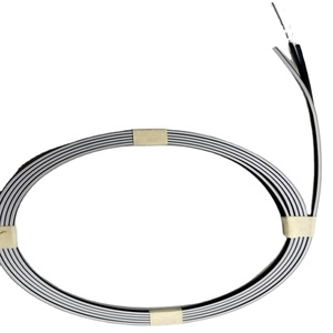 Câble de dérivation autoportant de type arc 1/2/4 fibres monomodes SM G657A1/A2 extérieur, rayures bleues, blanches, rouges, jaunes, pour FTTH - Product Image 1