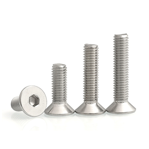 2 #-56 4 #-40 6 #-32 10 #-24 8 #-32 10 #-32 ANSI/ASME B 18.3 inch thép không gỉ chìm Đầu phẳng hình lục giác ổ cắm Nắp vít - Product Image 3