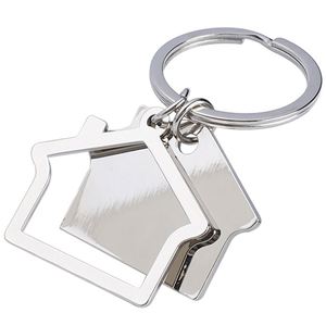 Key Chain Customized Alloy Diy Heart Personalized House Custom Metal Blank Keychain Key Chain