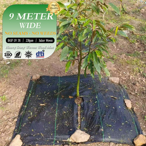 <span class=keywords><strong>Film</strong></span> de paillage agricole réutilisable en polypropylène 100 %, découpable, pour le contrôle des adventices et la protection des racines - Product Image 1