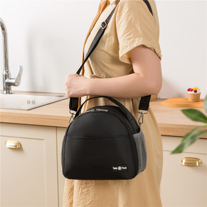 Bolsa Térmica para Almuerzo Tasty Food, Azul Marino, Mantiene el Calor y el Frío, Bolsa de Hombro para Viajes y Picnic - Product Image 2