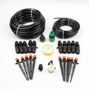 Drip Irrigation Kit Plant Watering System Micro Cooling Equipment With Adjustable Dripper