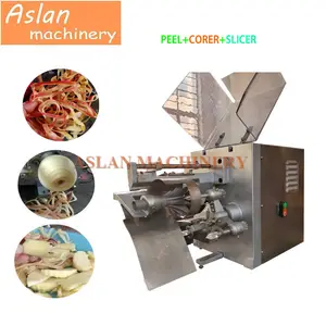 Automatische Apple Dunschiller En Corer Slicer/Apple Kiwi Mango Fruit Peeling Machine