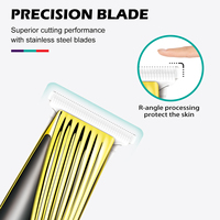 Tondeuse à cheveux professionnelle rechargeable Vgr V-959, tondeuse à cheveux électrique sans fil pour barbier
