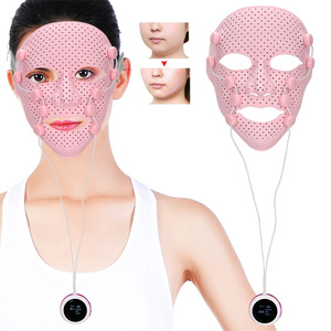 Massaggiatore Facciale Elettrico 3D in Silicone con Vibrazione a 360 Gradi, Dispositivo per Sollevamento di Mascella e Guance, Maschera per Massaggio Facciale - Product Image 2