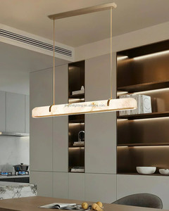 Lampadario Lineare in Alabastro Personalizzato per Villa, Cucina, Sala da Pranzo <span class=keywords><strong>e</strong></span> Bar - Moderno <span class=keywords><strong>e</strong></span> Lussuoso - Product Image 5