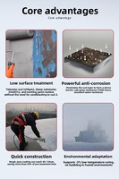 Primaire époxy à faible préparation de surface pour surfaces métalliques complexes avec revêtements résiduels, incrustations et coutures de soudure