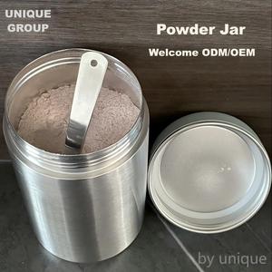 Pot de stockage de poudre en acier inoxydable complet de 36 oz, 48 oz, 70 oz, boîte métallique hermétique, anti-fuite, écologique, récipient alimentaire pour protéines - Product Image 2