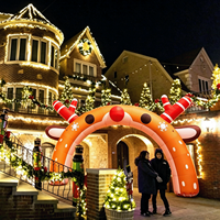 Arche gonflable de Noël en forme de cerf, étanche en tissu Oxford, pour l'extérieur, fournitures de décoration de Noël