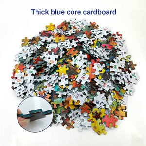<span class=keywords><strong>Puzzle</strong></span> <span class=keywords><strong>personnalisé</strong></span> de 1000 pièces pour adultes, impression sur carton épais bleu, ensemble de puzzles avec boîte magnétique et sac à cordon - Product Image 2