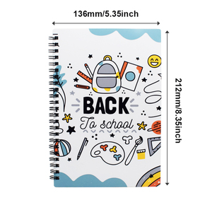 Qualisub New Arrival A5 PET Cover Spiral Coils Note Pad <strong>Notebook</strong> Sublimation <strong>Blank</strong> <strong>Notebook</strong> with Color Sticky Note Pad - Product Image 3