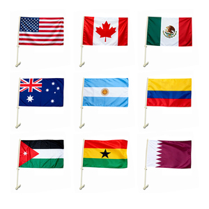 Drapeau de <span class=keywords><strong>voiture</strong></span> 100 % polyester personnalisé Brésil et Sénégal – Drapeau national vert, jaune, rouge pour supporters – Drapeau sénégalais pour fenêtre de <span class=keywords><strong>voiture</strong></span> - Product Image 4