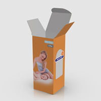 Boîtes en carton ondulé à rabats inversés avec impression personnalisée, boîtes pliables à plat
