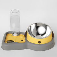 Bol alimentaire en acier inoxydable avec distributeur d'eau automatique