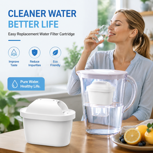 6 Pack Household Water Filter Cartridge Replacement Activated Carbon Filter for Home Kitchen Water Pitcher Jug - Product Image 1
