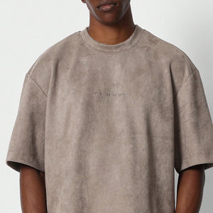 T-shirt Vintage Lavata Personalizzabile da Produttore, in Cotone 280GSM, Vestibilità Boxy, Taglio Corto, Pesante, Vuota, con Opzioni Grafiche - Product Image 3