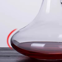 Décanteur à vin en verre cristal en forme de serpent, 500-1000 ml, écologique, cadeau d'affaires, qualité transparente, vente chaude
