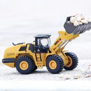 รถบรรทุกก่อสร้างของเล่นโลหะผสม รุ่นรถดันดินขนาดเล็ก 1:50 SJY-1714 รถดันดินแบบหล่อขึ้นรูป 1/50 สเกล รถวิศวกรรม - Product Image 2