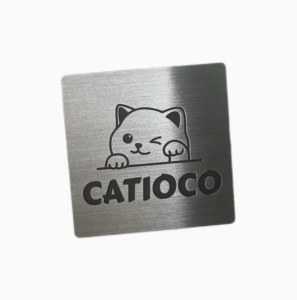 Tùy chỉnh kim loại chất lượng cao biểu tượng khắc logo Debossed thời trang tên nơi không thấm nước thép không gỉ TAG - Product Image 6