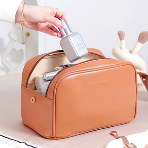 <b>Large</b> Capacity Soft PU Custom OEM Brand Anhui Origin <b>Makeup</b> Organizer <b>Bag</b> Candy Pattern Fashionable Zipper Closure for Everyday - Product Image 3