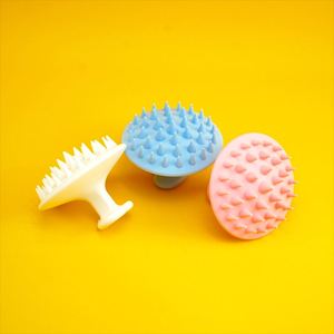 Eanced <b>Cleaning</b> <b>Bathing</b> Experience Dogs With Silica Gel Dog Brush for Grooming & Washing <b>Pets</b> - Product Image 1