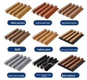 Pannelli Murali Ecologici WPC Concavi Convessi Ignifughi Impermeabili per Sfondo TV Hotel <span class=keywords><strong>3D</strong></span> Moderni Decorativi per Uso Commerciale Interno - Product Image 6