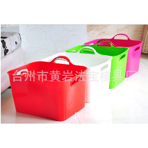 <b>Plastic</b> Laundry <b>Basket</b> Mold Injection Molding P20 Material Semi Fixed Horizontal Arrangement Daily Necessities Forming - Product Image 2