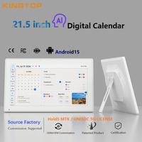 ODM OEM Layar Kalender Digital 21.5 Inci FHD 1080P Layar Sentuh Multi-touch Wifi 5.0 Pengingat Suara Kalender untuk Lansia