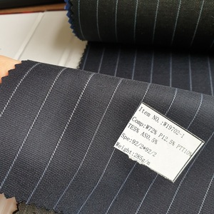 Sợi Nhuộm Sọc Len Polyester Pha Trộn Vải Ưa Thích Cho Mens Phù Hợp Với Áo Khoác - Product Image 6