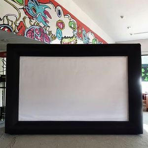 Écran de projection gonflable en PVC Oxford étanche de 12 à 40 pieds pour extérieur, avec souffleur, installation facile, pour fêtes, événements, cinéma, TV, films - Product Image 2
