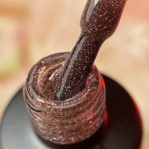 Vernis à ongles Majida Gel Polish Color 8,5 ml Marron pailleté UV - Product Image 3