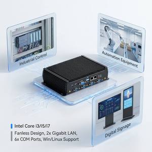 Mini PC Industrial sin Ventilador, PC Integrado con 16 GB <span class=keywords><strong>de</strong></span> RAM y 512 GB <span class=keywords><strong>de</strong></span> Almacenamiento -10 ° <span class=keywords><strong>C</strong></span> ~60 ° PC Industrial Sin Ventilador con 30% ~ 98% <span class=keywords><strong>de</strong></span> Humedad Relativa - Product Image 1