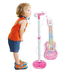 Ensemble de jouets guitare et microphone 2 en 1 pour filles, jouet de chanteuse pour enfants, instruments de musique pour enfants - Product Image 1