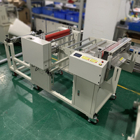 Machine de découpe automatique verticale haute vitesse pour mousse, tissu, papier et feuille métallique, 34 m/min, de rouleau à feuille, pour matériaux industriels variés