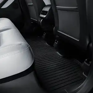 Alfombrilla para el suelo para todo tipo de clima, estera de revestimiento de carga frontal Y trasera, impermeable, antideslizante, personalizada, para Tesla Y modelos, 6 unidades