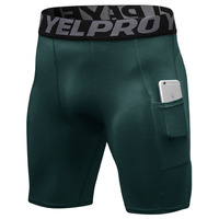 Short de compression pour hommes, boxer noir, protection de l'aine, MMA, course à pied, fitness, entraînement sportif