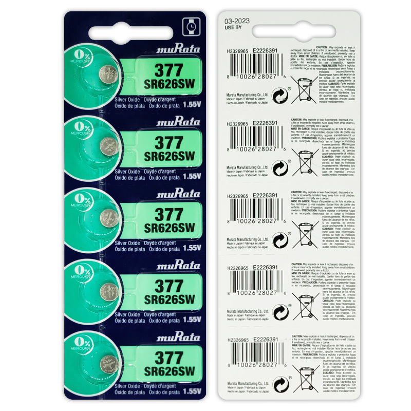 Sıcak satış iyi fiyat 1.55v izle battery377/626 364/621 çin pili üretimi toptan düğme piller sony için