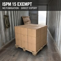 Palettes en bois moulées JD ISPM-15, simple face, 1,05 m x 1,05 m x 130 mm, capacité de charge dynamique de 1,5 t, entrepôt frigorifique industriel